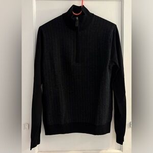 Nordstrom Merino Wool 1/4 Zip Up Sweater Size Small